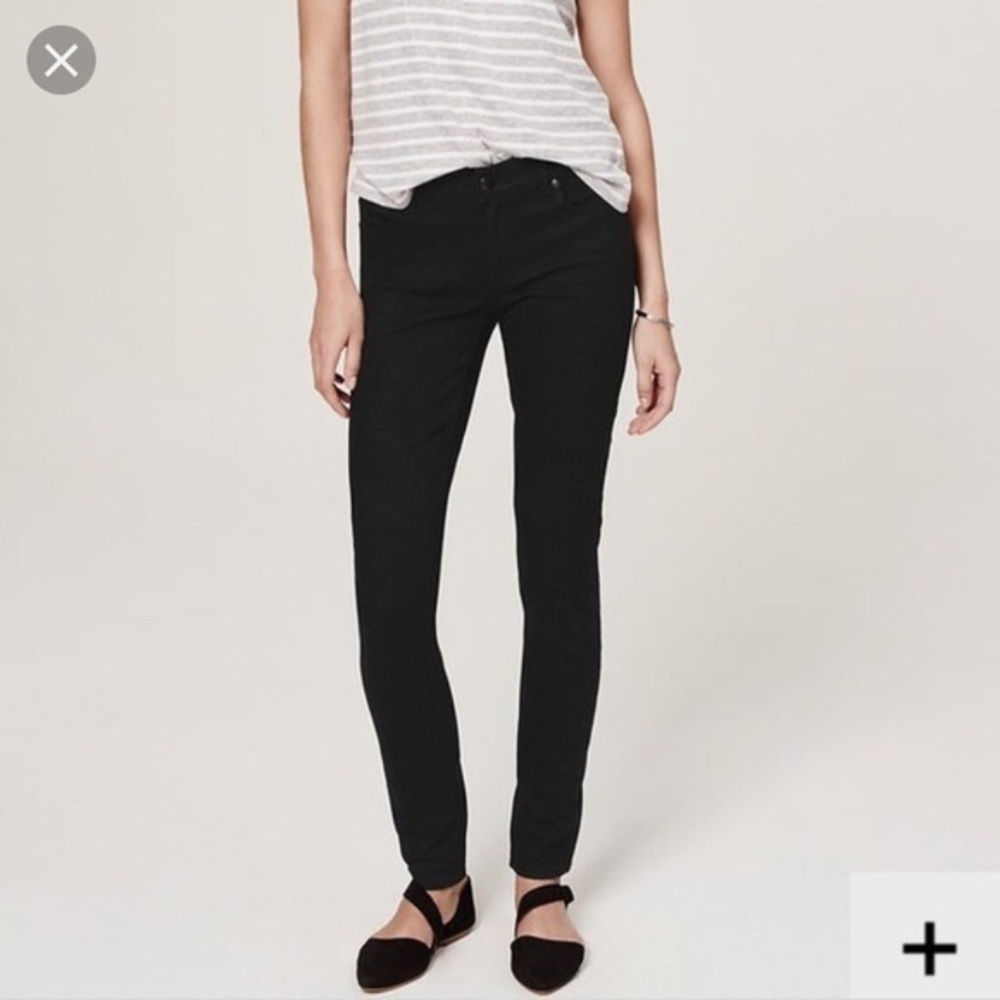 Ann Taylor‎ Loft Modern Skinny Black Jeans